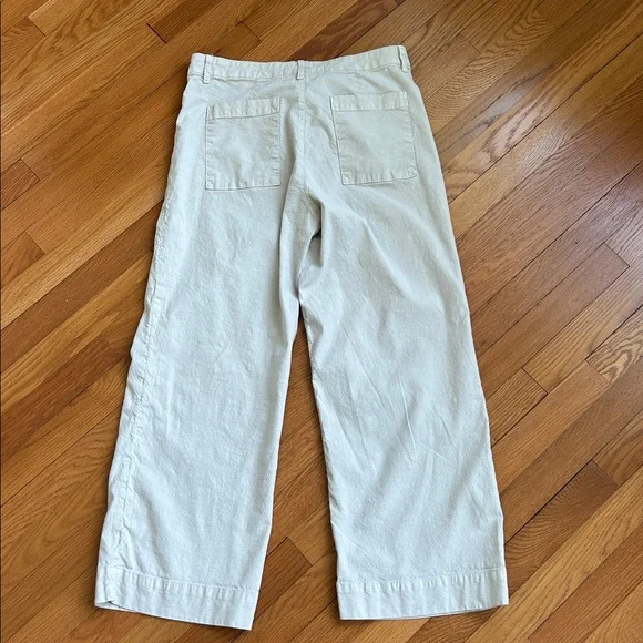 Frank & Eileen-Wexford wide leg, high-rise light tan cement pant - Picture 4 of 11